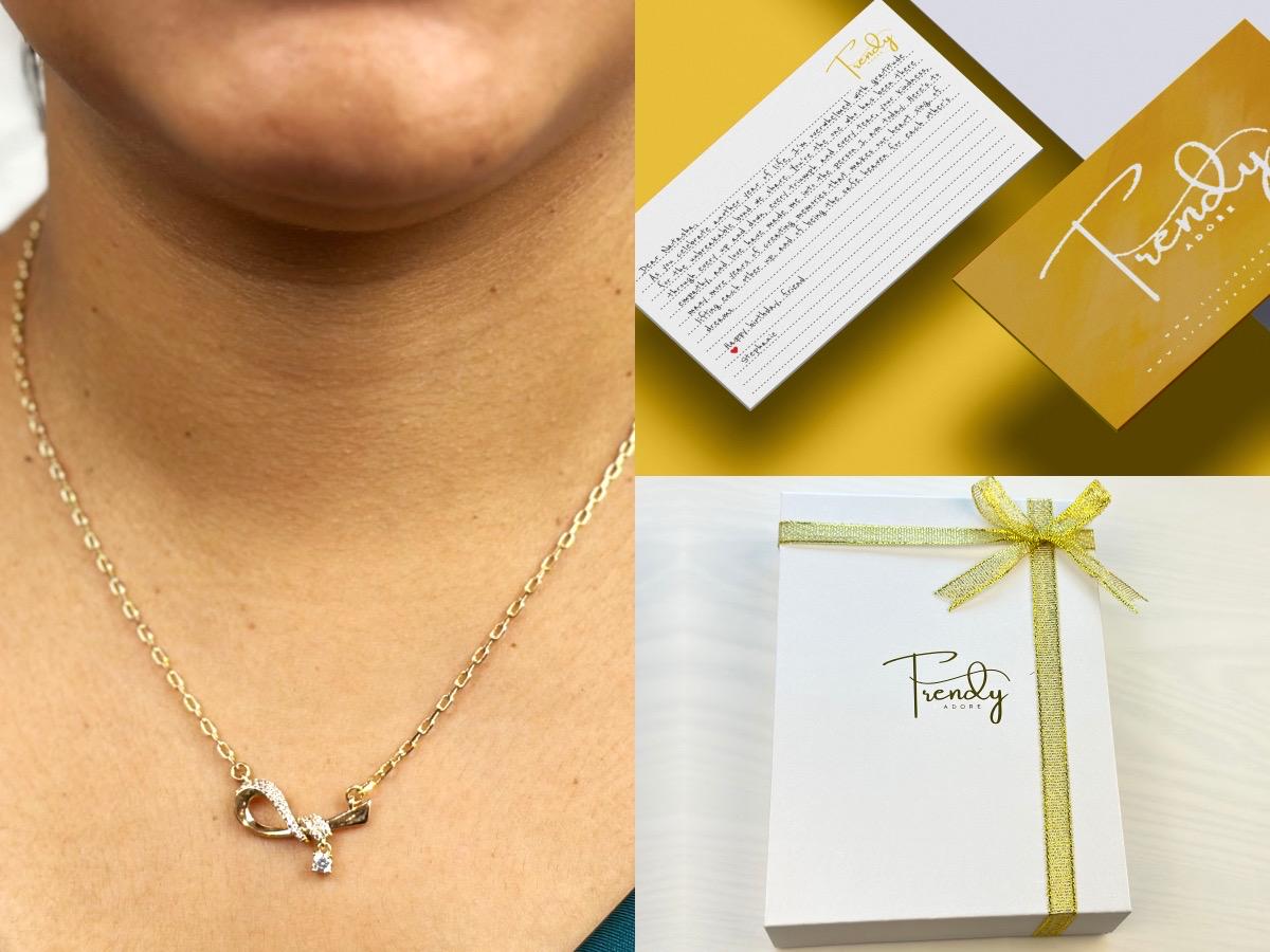 Unique Necklace with Charm pendant, Gold Filled Chain Necklace, Personalized gift, handwritten note, Summer Necklace, Birthday Gift for Her - 2nd Image