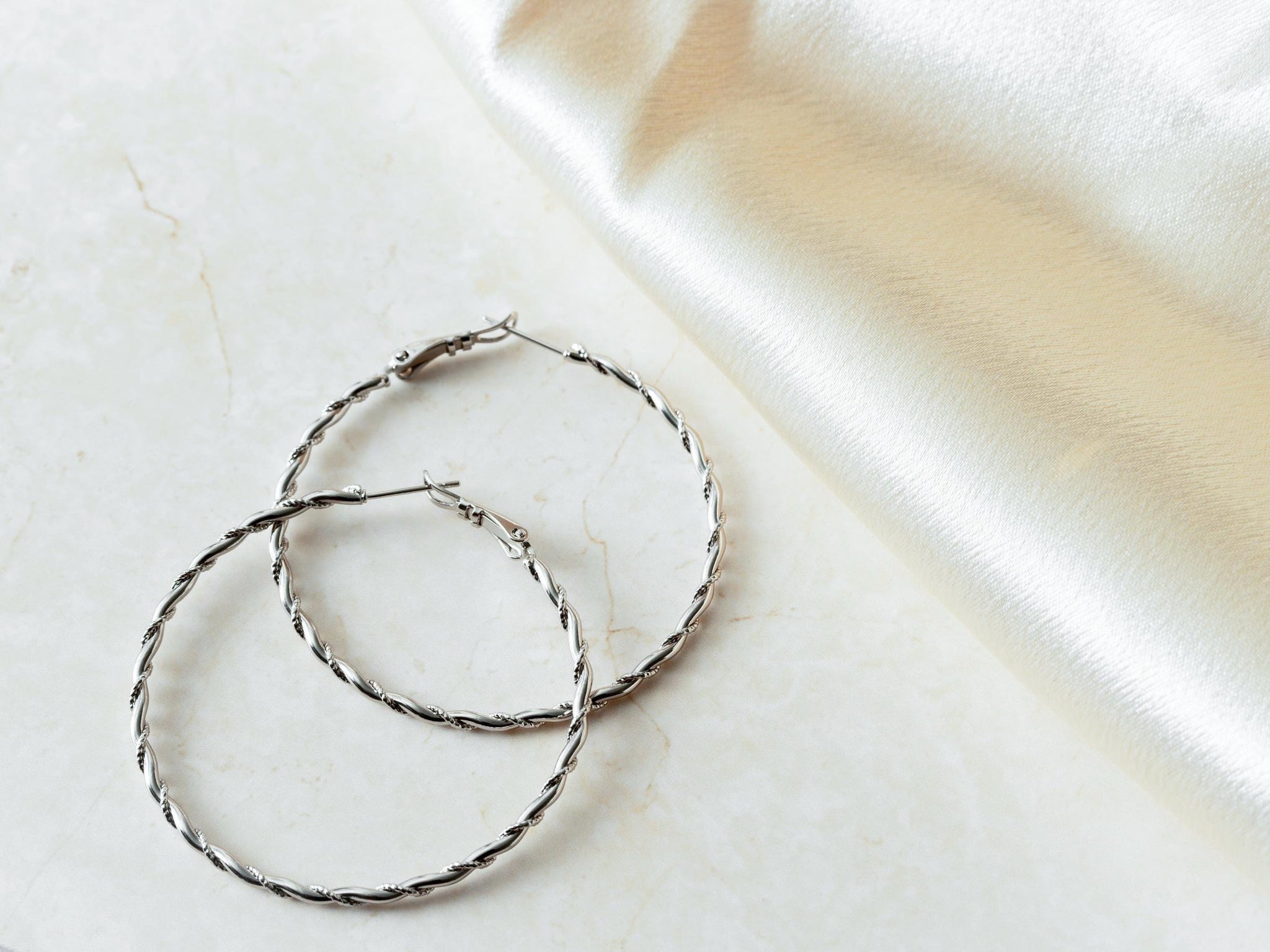 Sterling Silver Hoop Earrings Large hoop Earrings Statement Summer Earrings Jewelry for Women Youths Perfect Birthday Gift Idea for Her